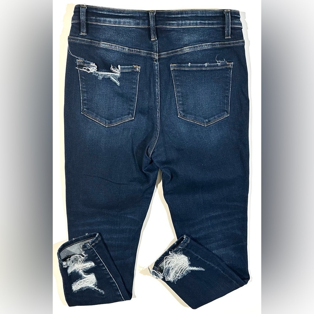 Vervet Women's Blue Jeans, Size 30, High-Rise, Skinny Fit, Stretch Distressed - Picture 7 of 13